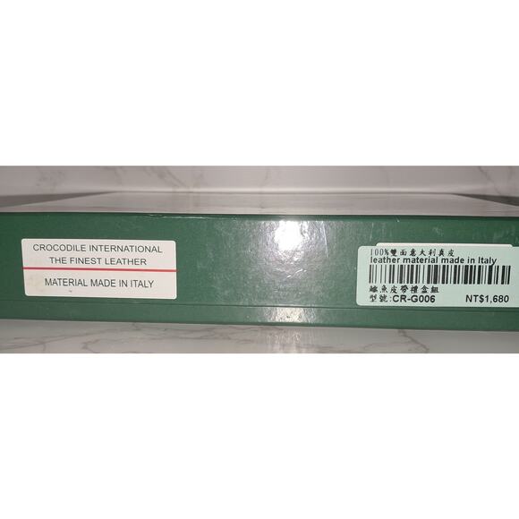 CROCODILE INTERNATIONAL Men's Black Leather Belt Gift Set - NEW - Picture 5 of 5